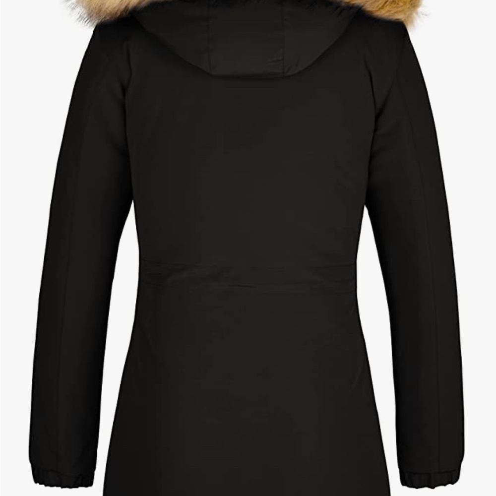 WenVen Women's Winter Thicken Fleece Jacket Fur Hooded - Picture 4 of 5